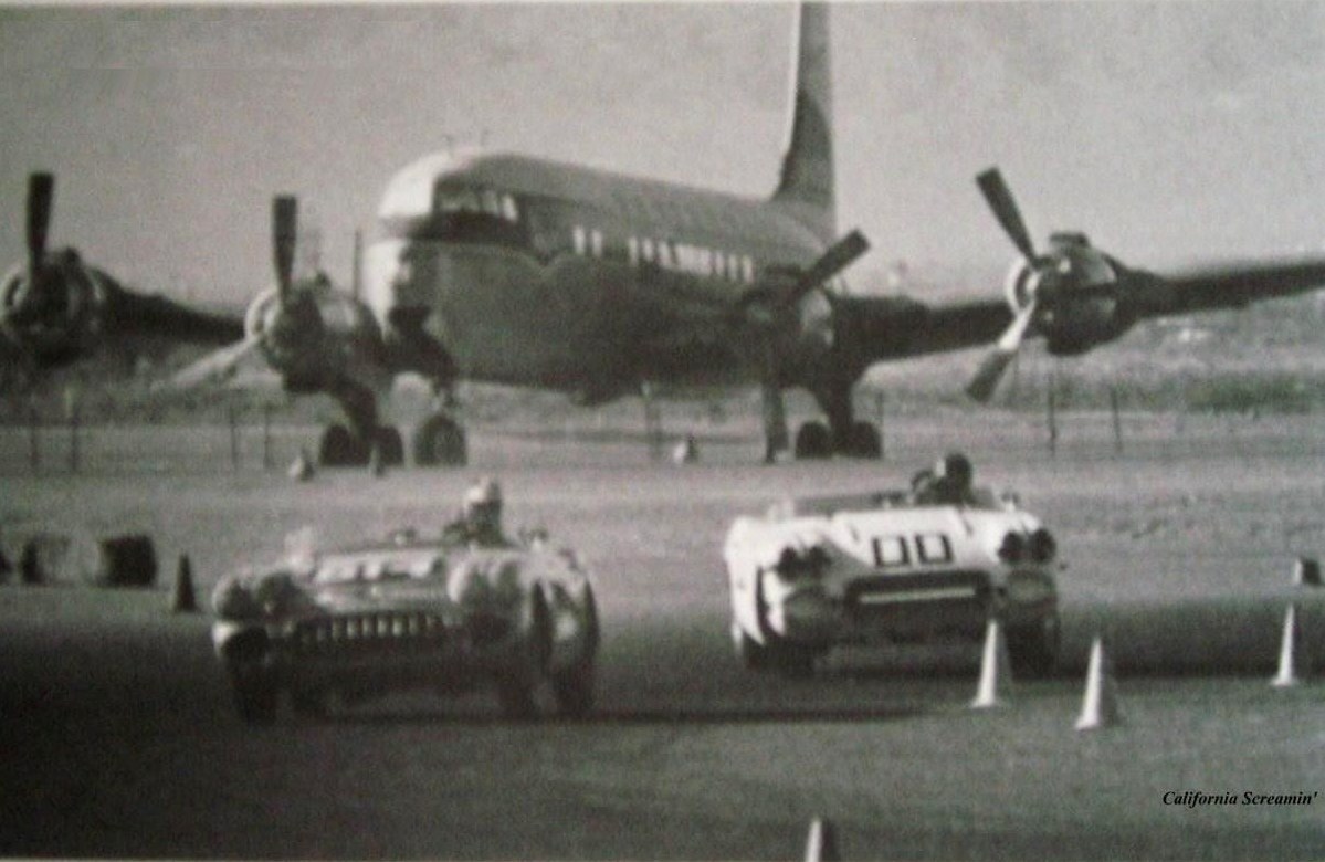 Dave MacDonald races the 00 Corvette at Las Vegas