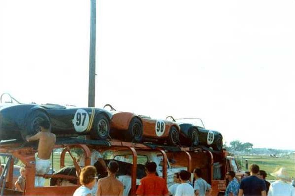 Dave MacDonald drives Shelby Cobra #97 to a 2nd place finish at Lake Garnet Kansas in 1963 