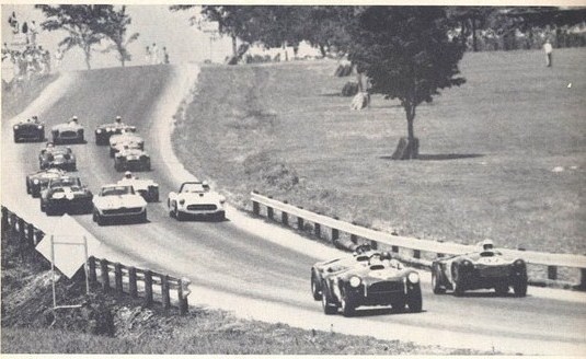 Dave MacDonald drives Shelby Cobra #97 to a 2nd place finish at Lake Garnet Kansas in 1963 