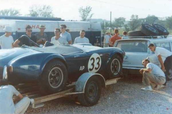 Dave MacDonald drives Shelby Cobra #97 to a 2nd place finish at Lake Garnet Kansas in 1963 