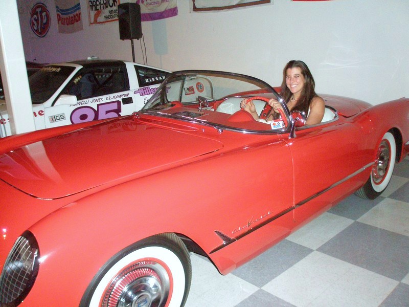 The Dave MacDonald 1955 Corvette at the 2010 Legends of Riverside event