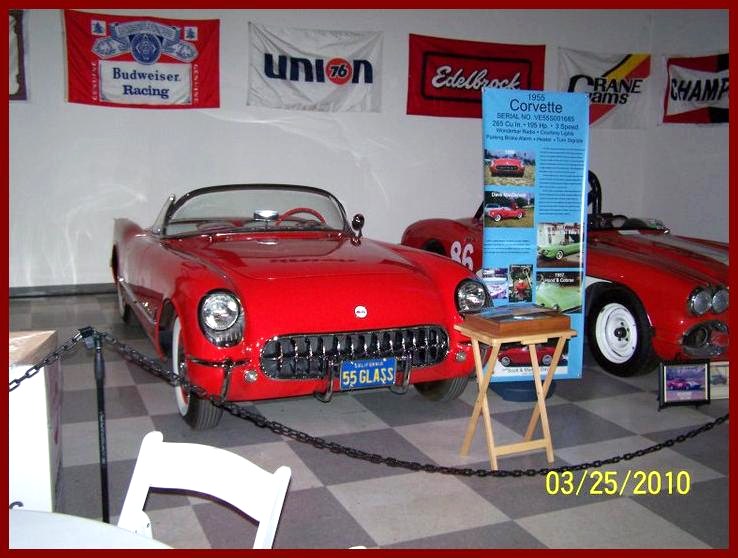 The Dave MacDonald 1955 Corvette at the 2010 Legends of Riverside event