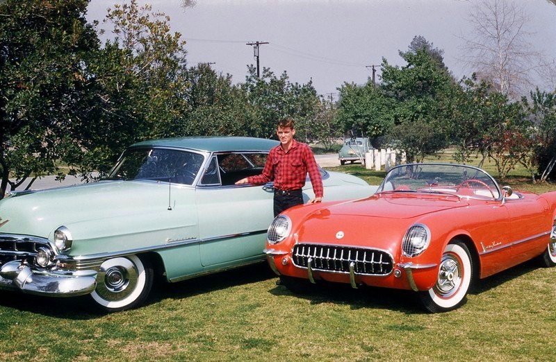 The Dave MacDonald 1955 Corvette at the 2010 Legends of Riverside event