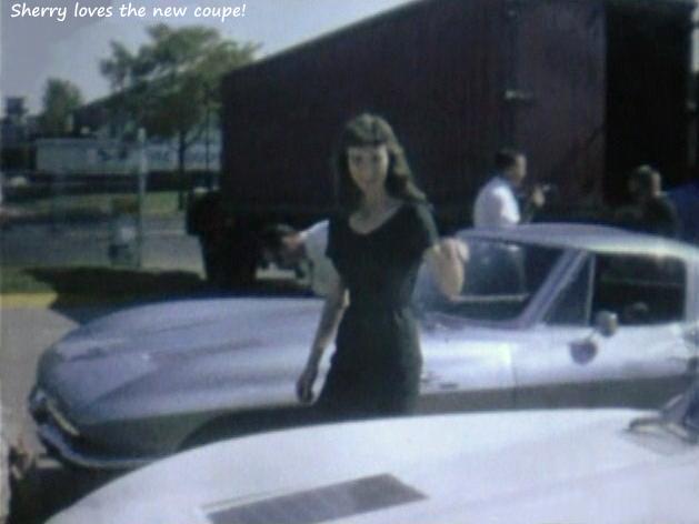 Dave MacDonald, Bob Bondurant & Jerry Grant pick up their new 1963 split-window Corvette Stingrays in St Louis