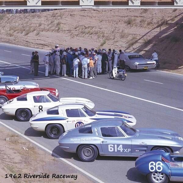 Dave MacDonald, Bob Bondurant & Jerry Grant pick up their new 1963 split-window Corvette Stingrays in St Louis