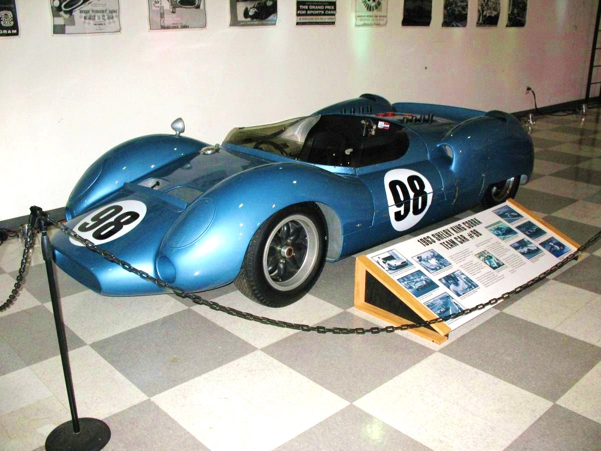 Fully restored Shelby King Cobra Dave MacDonald drove to victories in the LA Times Grand Prix & the Pacific Grand Prix in 1963 